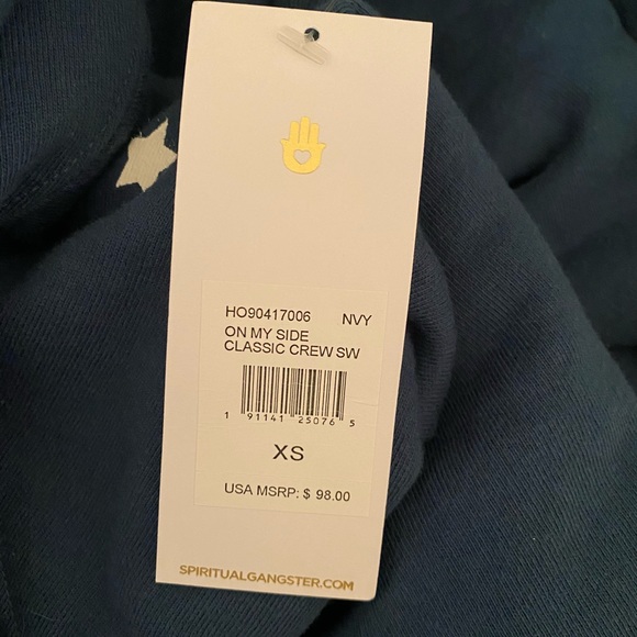 Spiritual Gangster on my side sweatshirt NWT XS - Picture 8 of 10